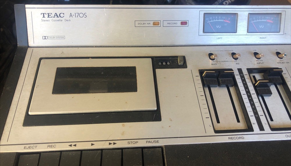 TEAC A-170S Top Load Cassette Tape Deck - Powers On Sold As Untested As Is Used