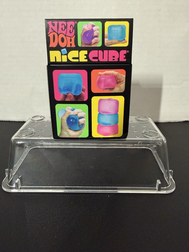 Nee Doh Nice Cube - Super Solid Squish! (Blue) - Brand New/Factory Sealed! CE
