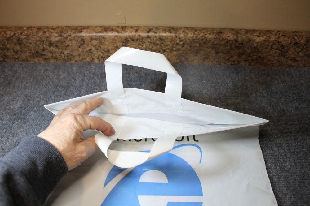 Vintage Rare Microsoft Office 97 / Internet Explorer Plastic Handled Tote Bag