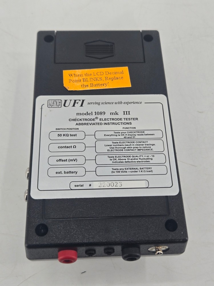 UFI Checktrode Model 1089 MK III Excellent