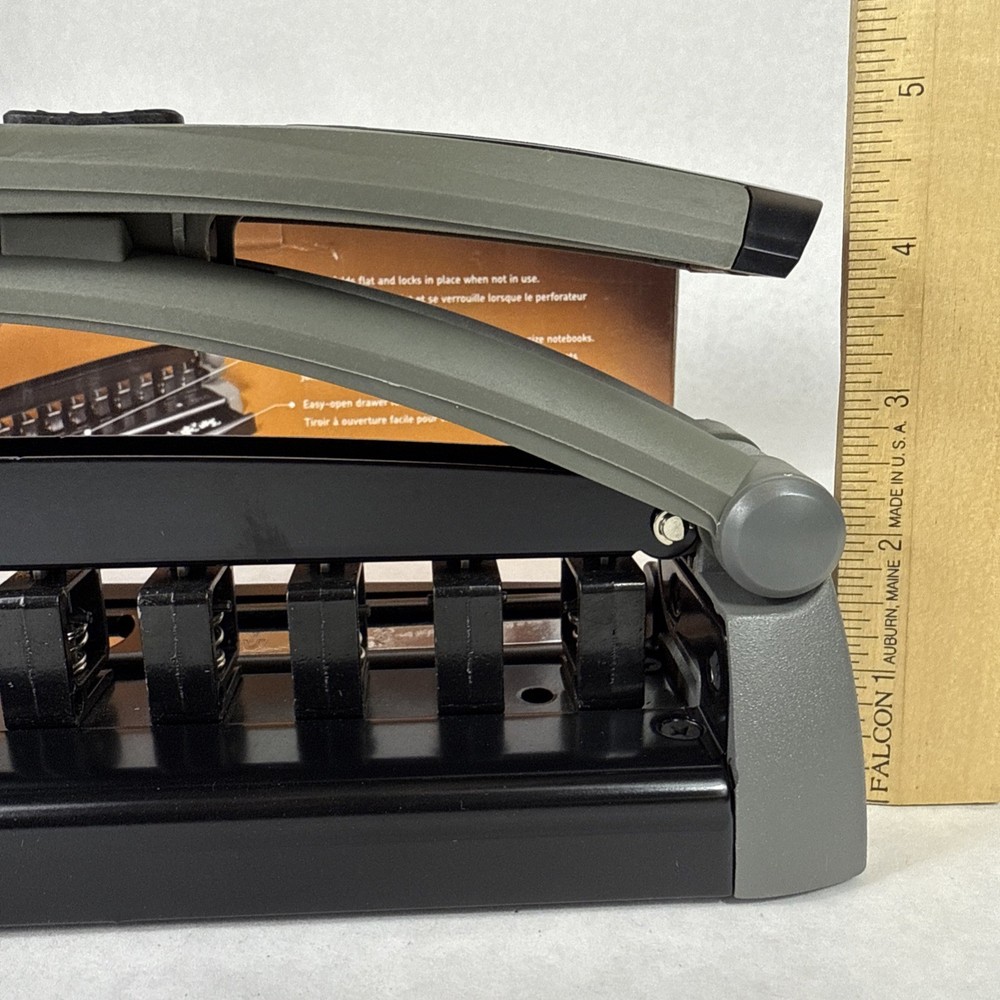 Staples Arc System 11-Hole Desktop Punch, 8-Sheet Capacity, Model 40836 EUC