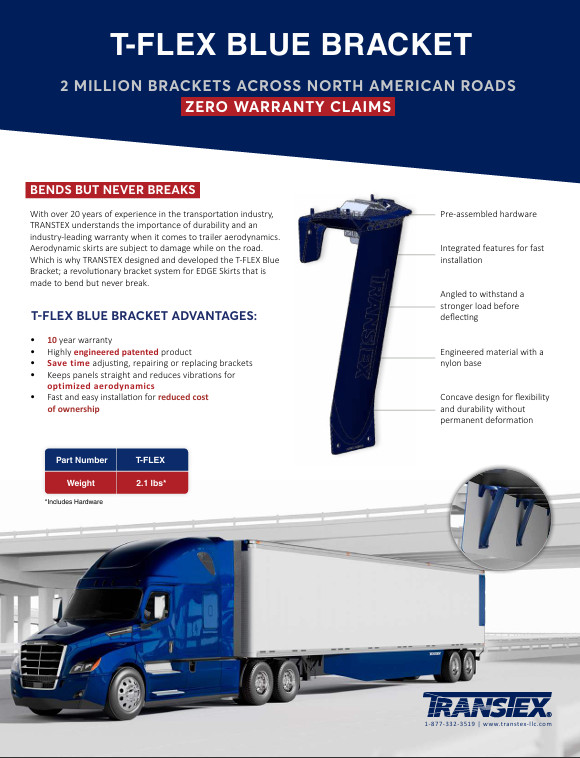 BEST DEAL TRANSTEX T-Flex Mounting Bracket for AERODYNAMIC SKIRTS + Hardware