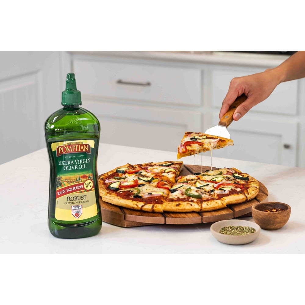 Pompeian Robust Squeeze Extra Virgin Olive Oil, 33.8 oz.