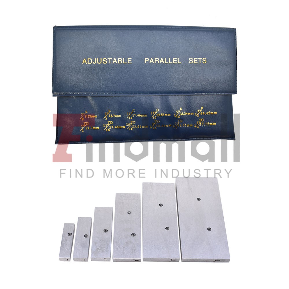 Adjustable Parallel Set 3/8" - 2-1/4" 6PCS New