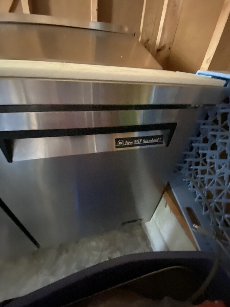 Turbo 2 piece prep table with refrigerator base!