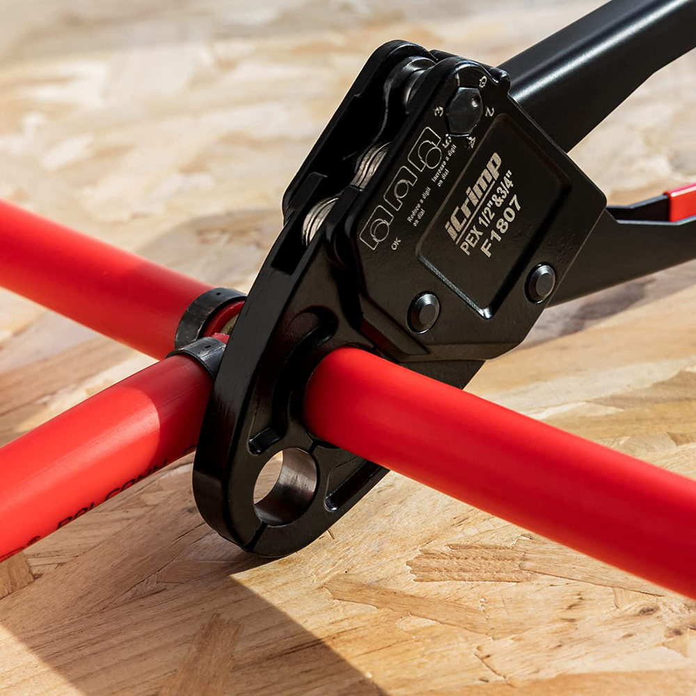 Combo Angle Head Pex Pipe Plumbing Crimping Tool for Copper Crimp Jaw Set
