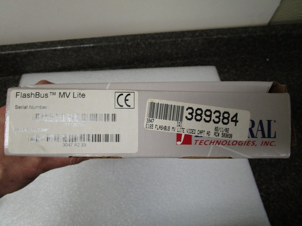 Flashbus MV Lite Model # 3047A233 Video Capture Card Integral Technologies, Inc