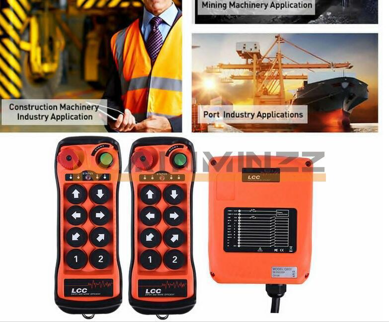 12V-380V 8Button single Speed Hoist Crane Industrial Wireless Remote Control