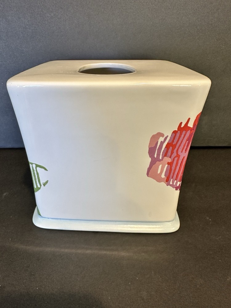 Lenox Tissue Box Cover Garden Graffiti HTF