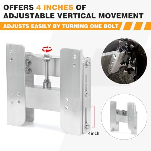 4" Adjustable Jack Plate Manual Transom Set Back Jack Plate for Maximum 225hp