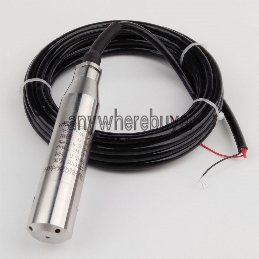 4-20MA 1.0m Range Water Level Transmitter Liquid Level Transducer Sensor