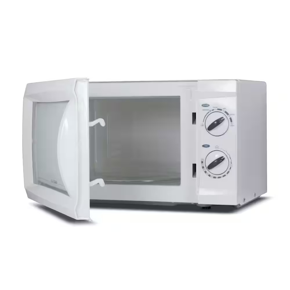 0.6 Cu. Ft. Counter Top Microwave, White