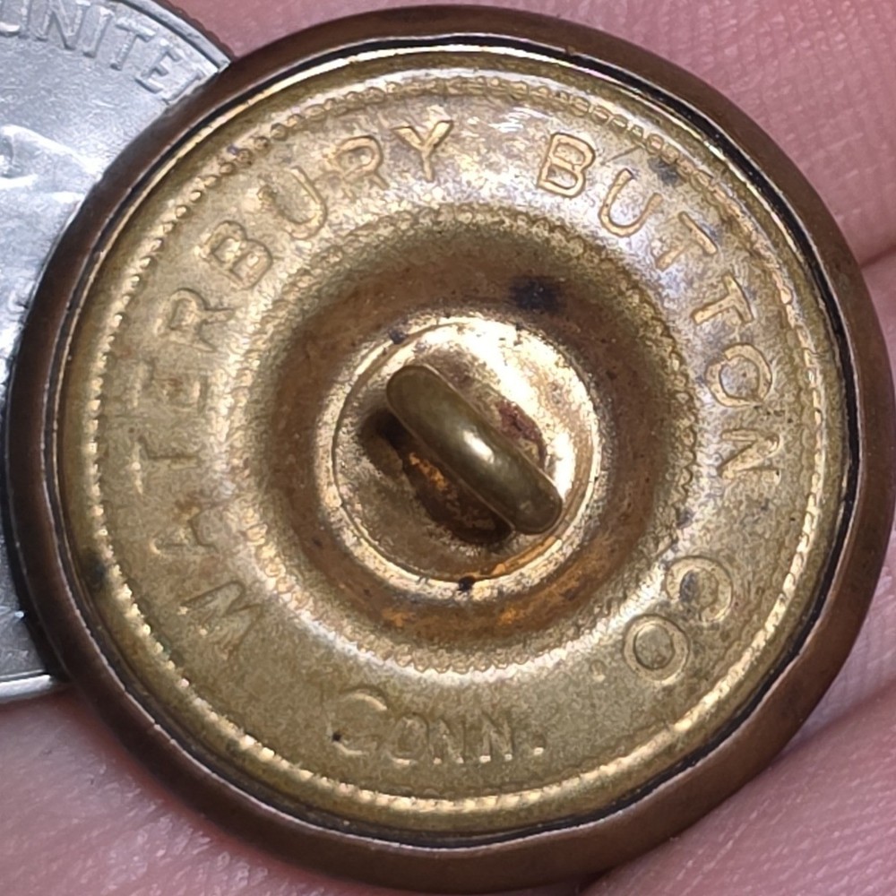 Waterbury Button Co Vintage USMC Marines Eagle Anchor Button