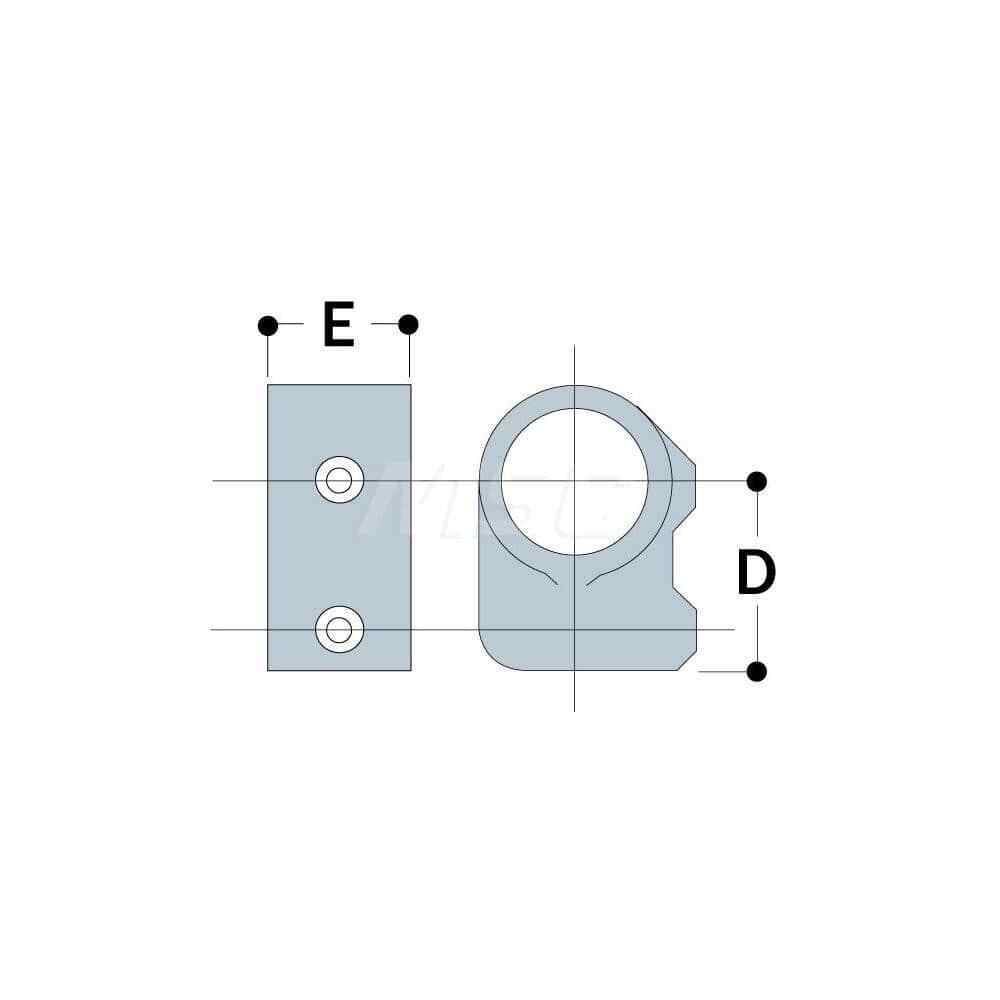 Kee 2" Pipe, Single Socket Tee, Malleable Iron Tee Pipe Rail Fitting Galvaniz...