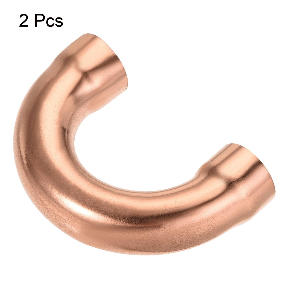 2 pack 180 Degree Return Bend Copper Fitting Elbow Connection 3/4 Inch ID