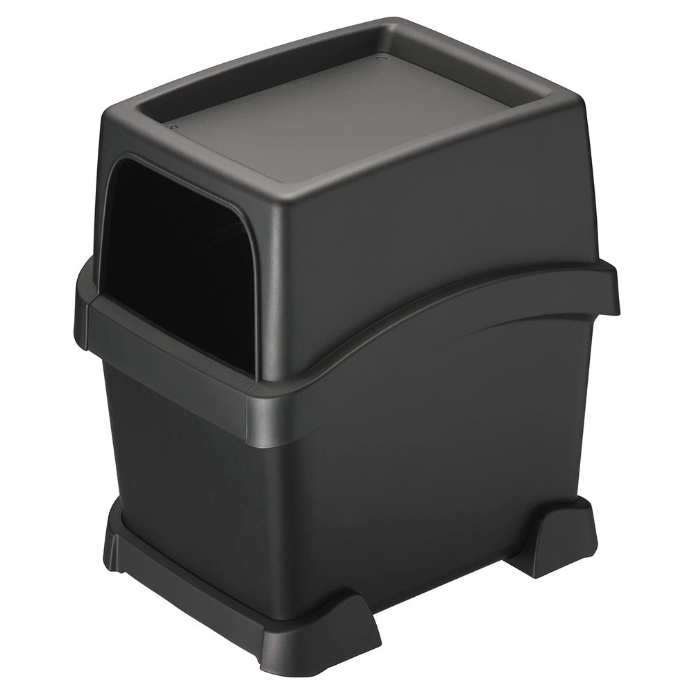 CARMATE Car Trash Can with Tray [Includes Supporter to Prevent it from Falling]