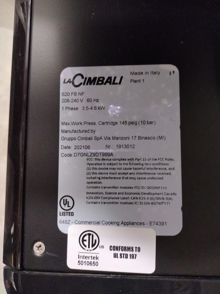 La Cimbali S20 Commercial Coffee Maker