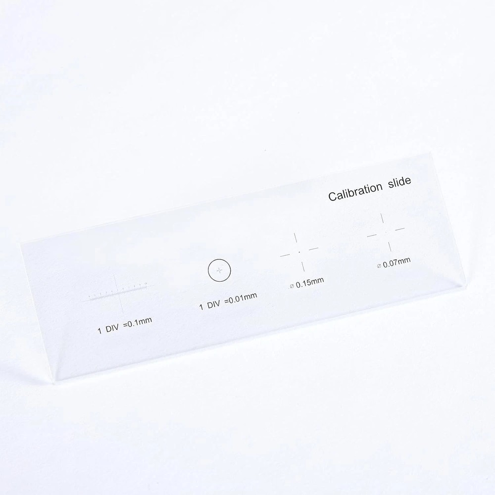 Microscope Stage Calibration Slide for USB Camera 0.01mm Micrometer