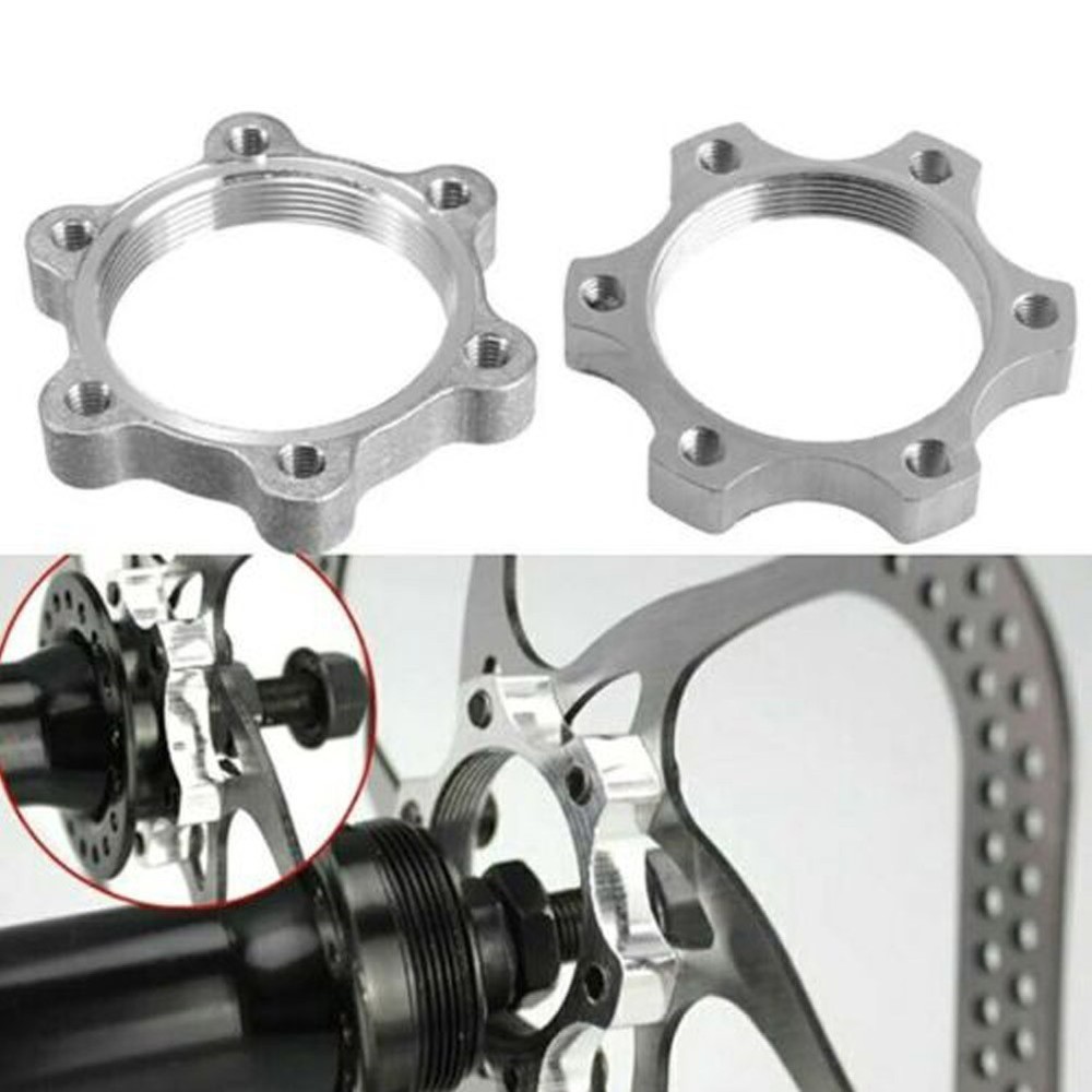 High Quality Threaded Hubs Flange Adapter Replacement Silver 2pcs 44mm