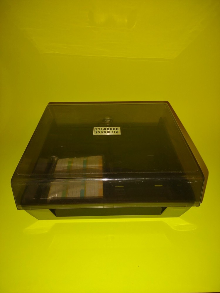 Micro Disk File Storage Container Verbatim For 3.5” Storage Disks Lockable Case