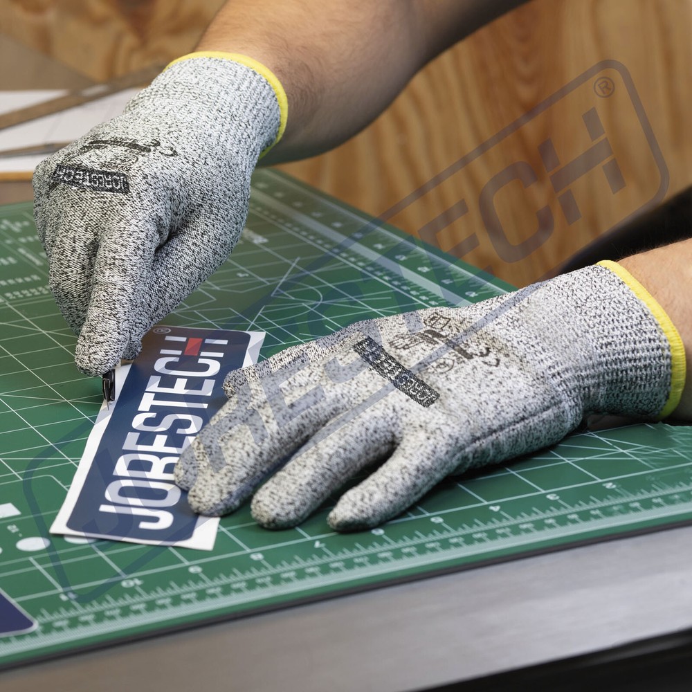 12 Pairs JORESTECH Cut Resistant Level 3 Work Gloves