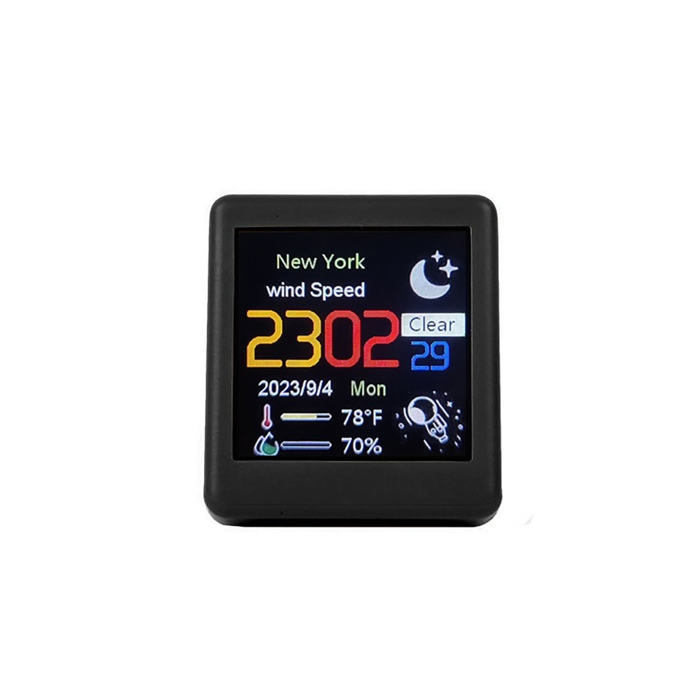 Smart Desktop Clock, Automatic Weather Station, Temperature Humidity Forecast