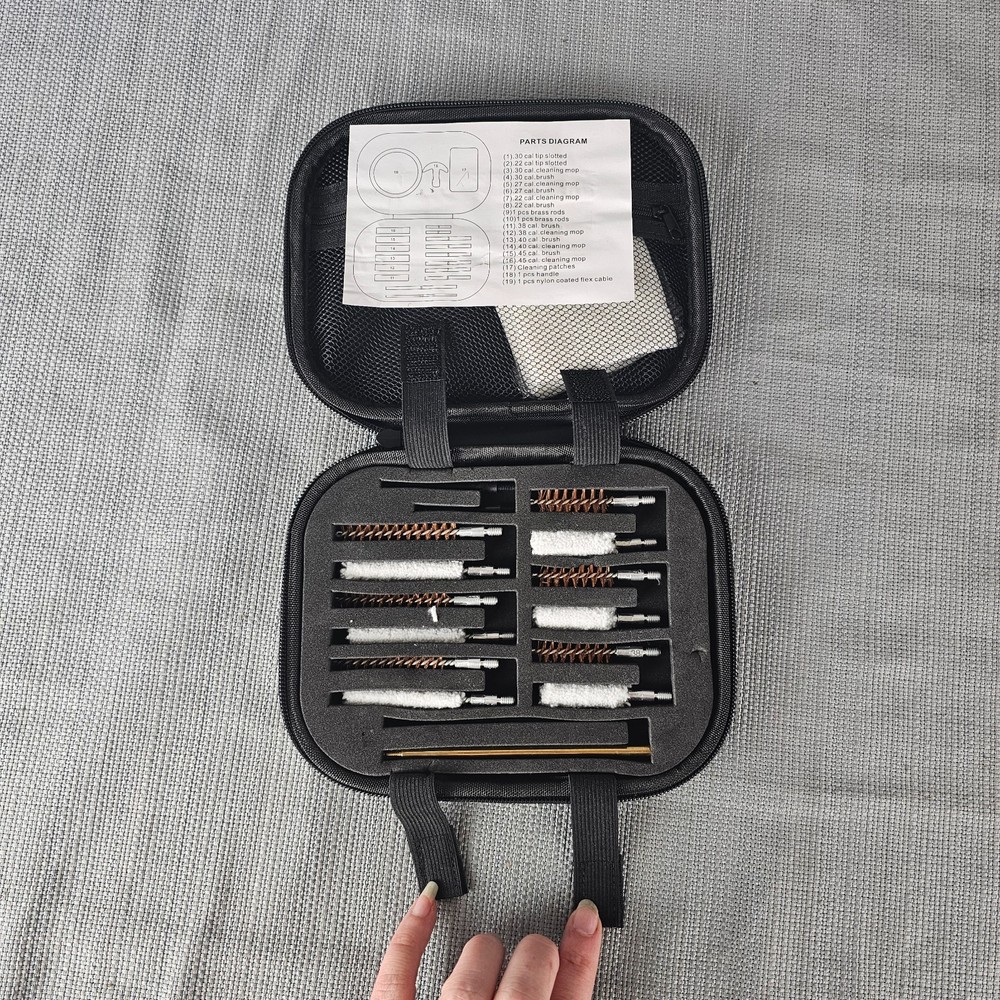 Handgun Cleanin Kit 19pc - Black Case