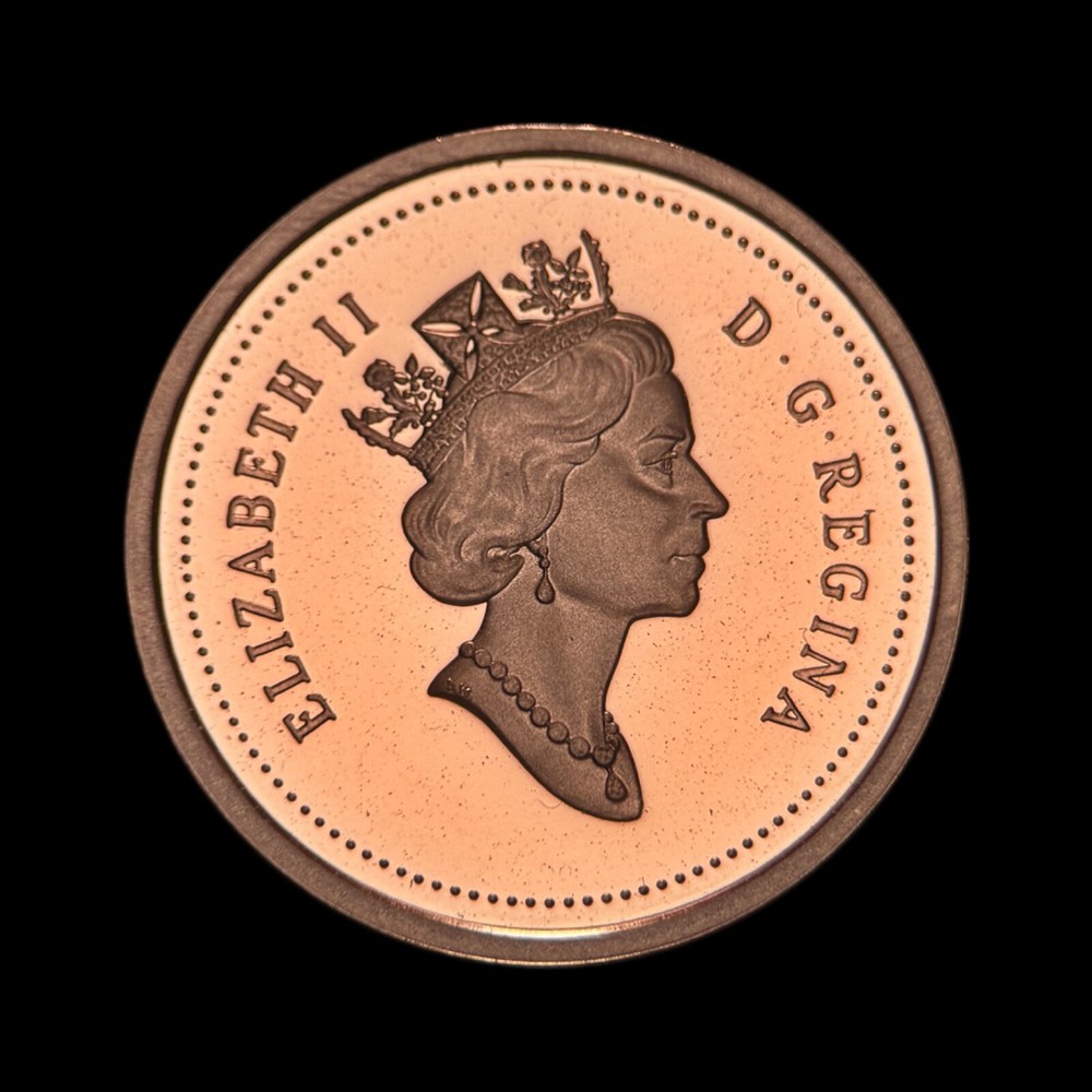 CANADA. 1998, 1 Cent - QEII, Maple Leaf, Frosted Proof 2