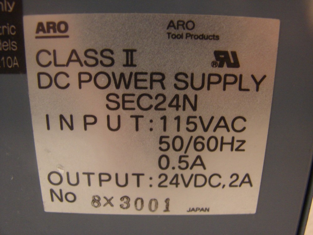 ARO SEC24N DC Power Supply Electric Controller Box Class II screwdrive