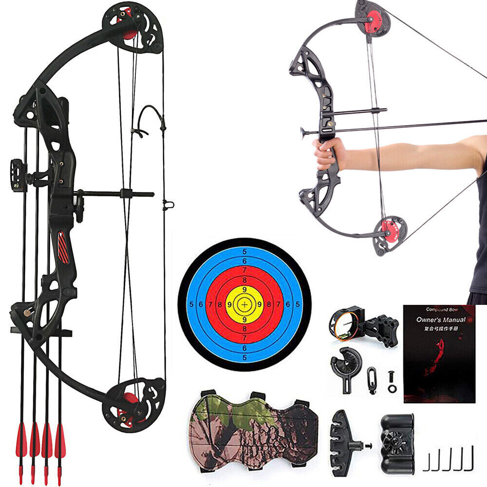 15-29lbs Compound Bow and Arrow Set Right Hand Beginner Archery Target Hunting