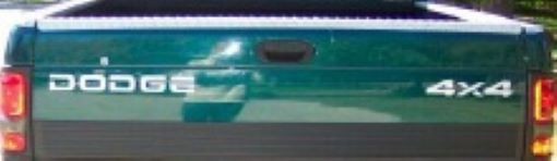 Dodge 4x4 Tailgate lettering