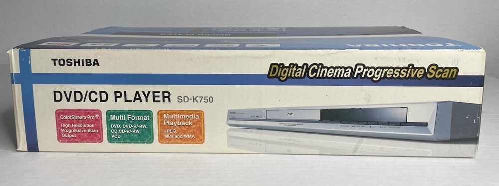 Toshiba (SD-K750) DVD & CD Player MULTI FORMAT & PLAYBACK & WIRELESS REMOTE