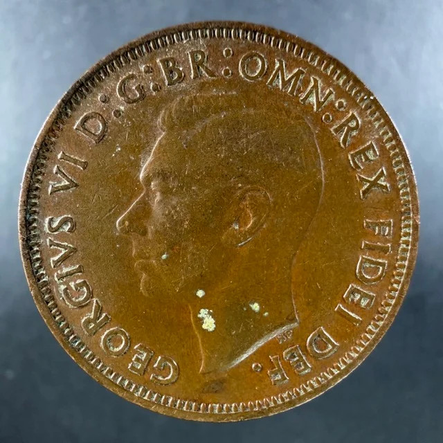 1950 Great Britain Half Penny George VI Bold Design