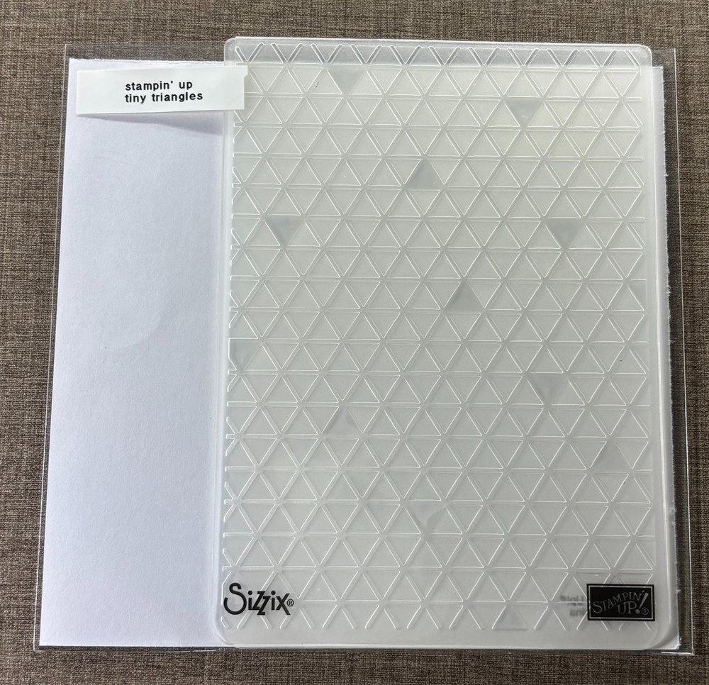 Stampin' Up Tiny Triangles Embossing Folder