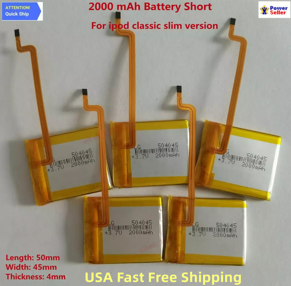 NEW LG 2000mAh Battery Upgrade replacement for iPod Classic 6.7 Video 5 Thin