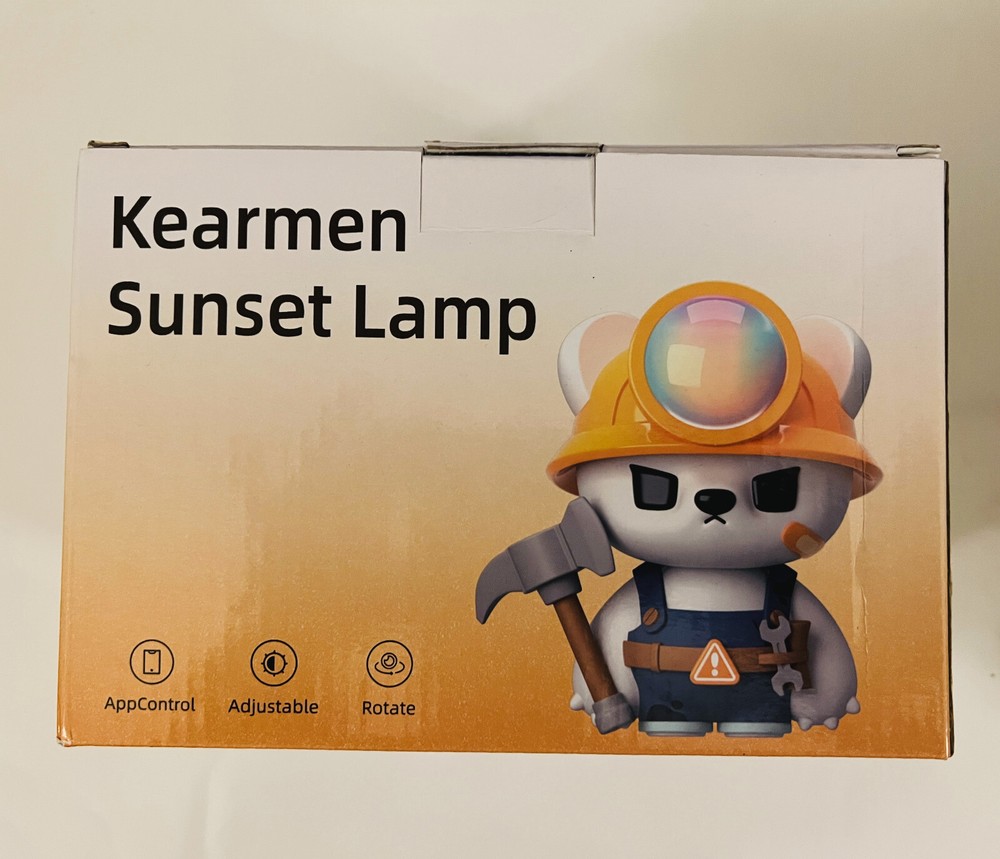 Night Light for Kids - Sunset Lamp Bear with APP Remote Control, Multicolor