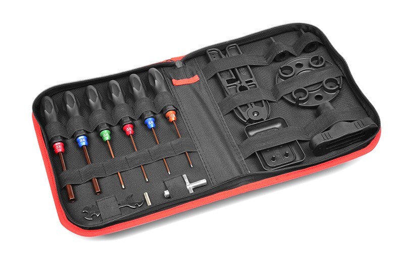Corally - RC Car Tool Set - Includes. Tool Bag - 16pcs COR16250