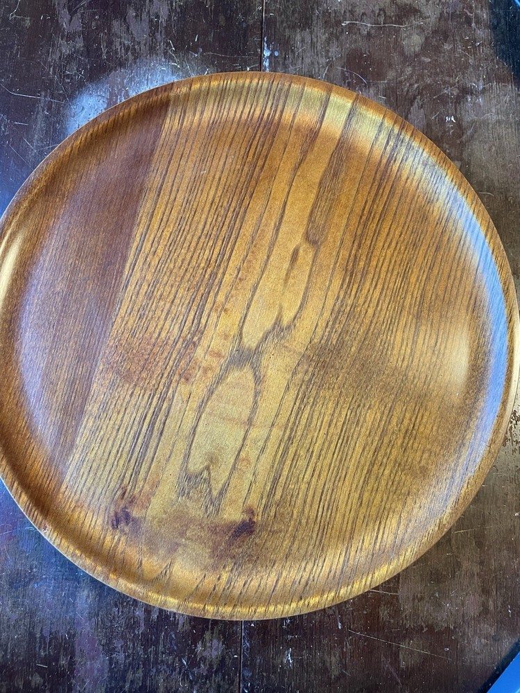 (4) Wooden serving platters