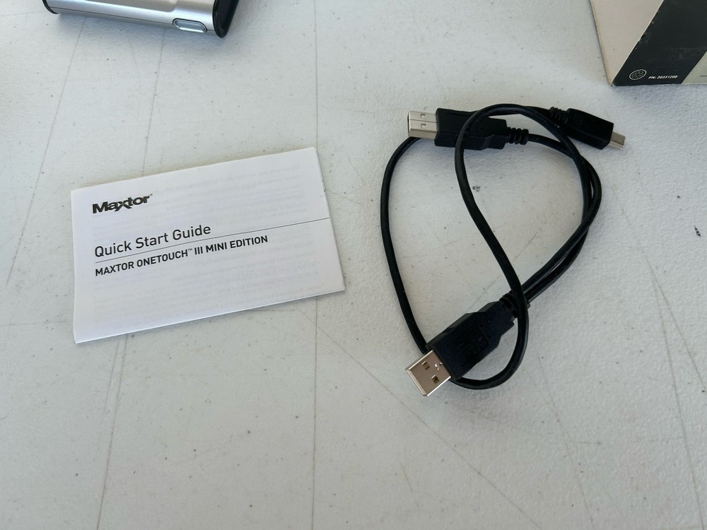 Maxtor OneTouch III Mini 60GB External Hard Drive USB With Box