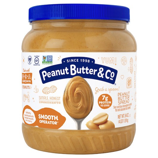 Peanut Butter & Co Smooth Operator Peanut Butter Spread, 64 Ounce, 6 Per Case
