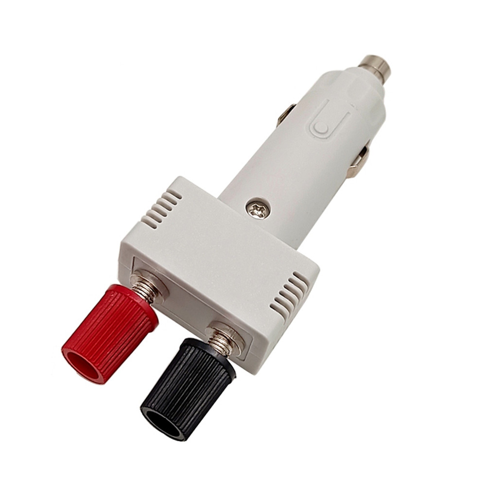 1pc 12V Car Auto Cigarette Lighter Socket Plug With Binding Posts And 10A Fuse
