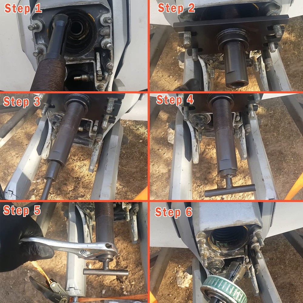 Gimbal Bearing Puller +Alignment & Hinge Pin Tool Kit for Mercruiser Alpha Bravo