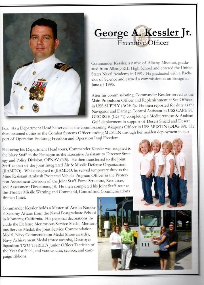 ☆ USS SPRUANCE DDG-111 NAVY AEGIS DESTROYER COMMISSIONING PROGRAM 2011 ☆