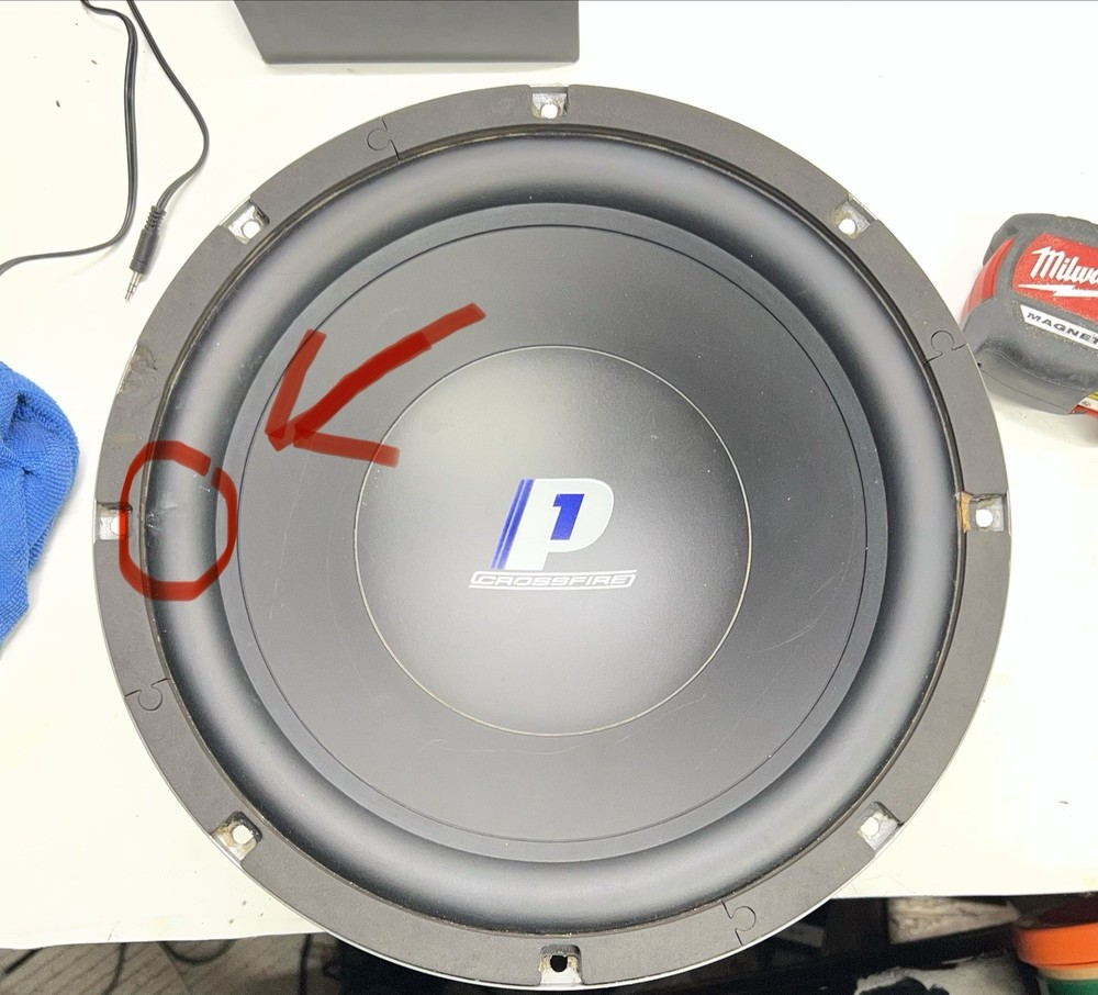 2x Crossfire 12" Subwoofer P112 4ohm 400 W Max P1 *See Description*