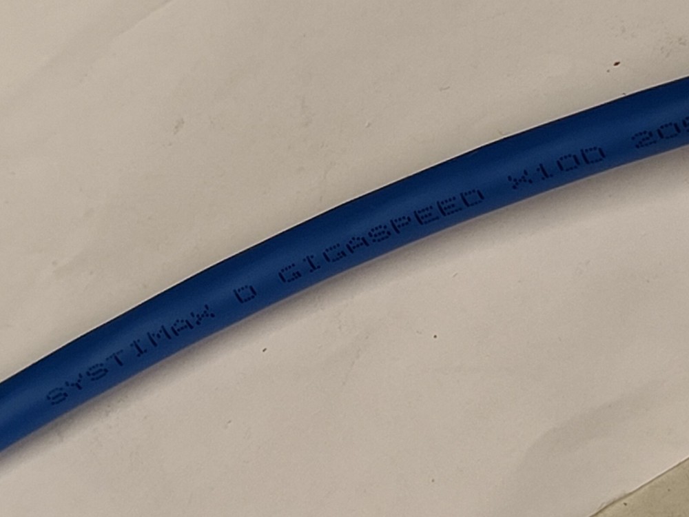 Commscope Systimax GigaSPEED X10D Cat6A U/UTP Plenum Network Cable Blue /100ft