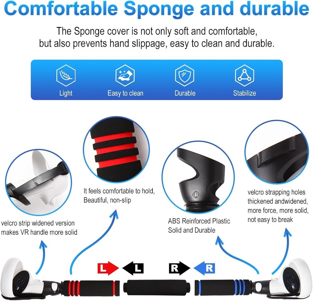 Gorilla Tag Long Arms Accessories for Oculus Quest 2,VR Controller Ext