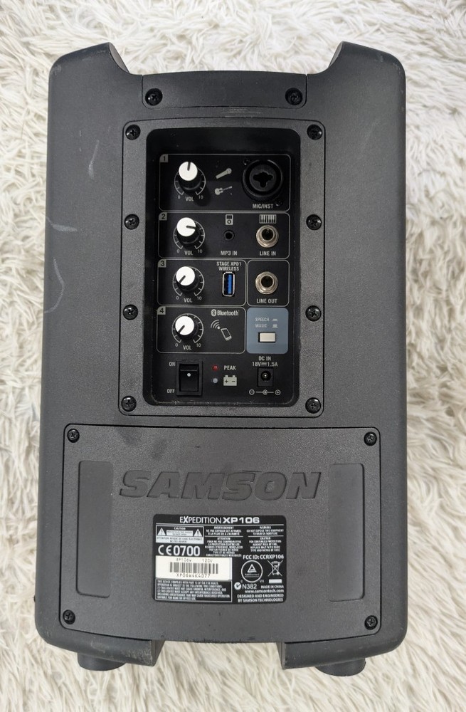 Samson Expedition XP106 Rechargeable Portable PA +Bluetooth, includes microphone