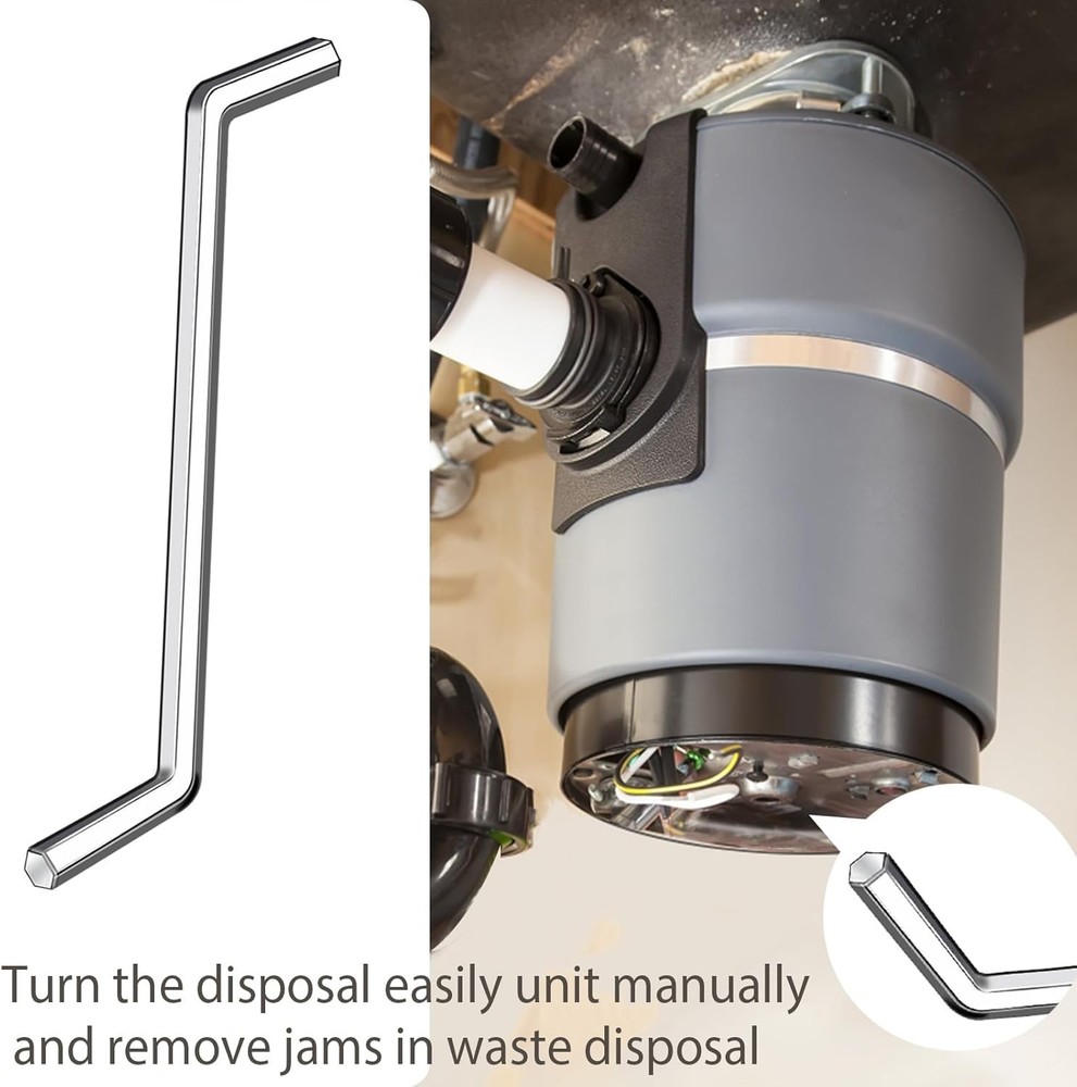 Compact Garbage Disposal Allen Wrench - Essential Tool for Kitchen Sink Repairs
