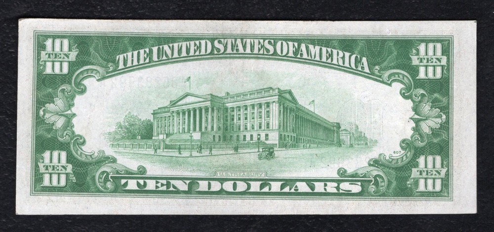 FR. 1701 1934 $10 TEN DOLLARS SILVER CERTIFICATE CURRENCY NOTE UNCIRCULATED
