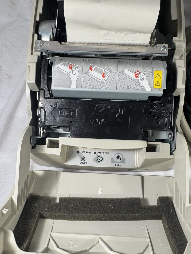 Epson TM-U220PD POS Dot Matrix Receipt Printer Grey Parallel - Tested Powers On